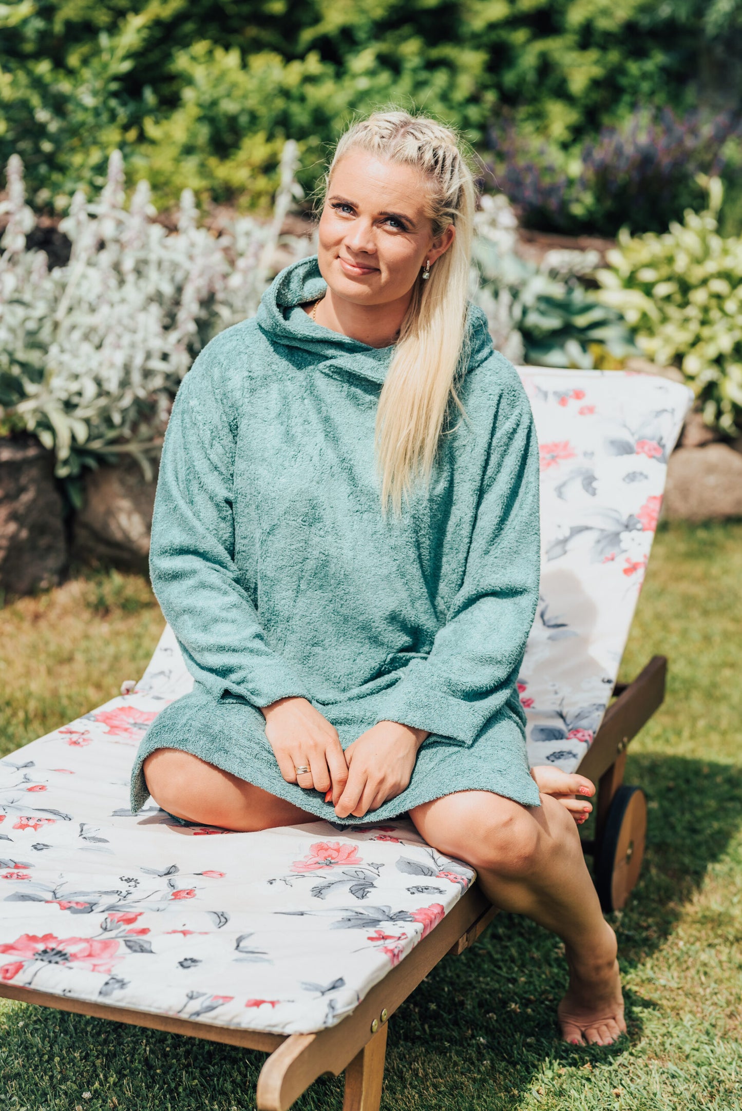 Long-Sleeve Poncho - Bamboo Terry