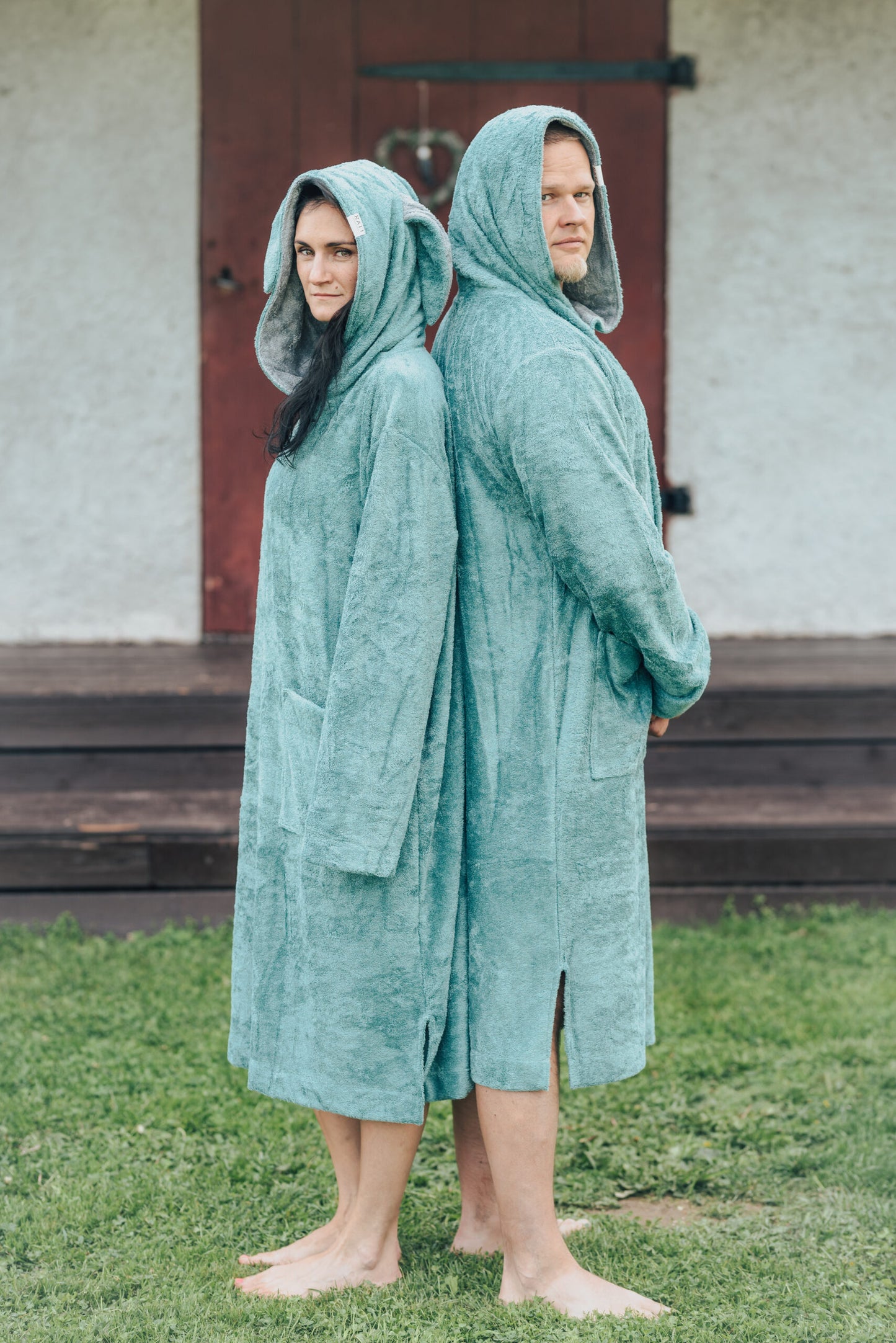 Long-Sleeve Poncho - Bamboo Terry